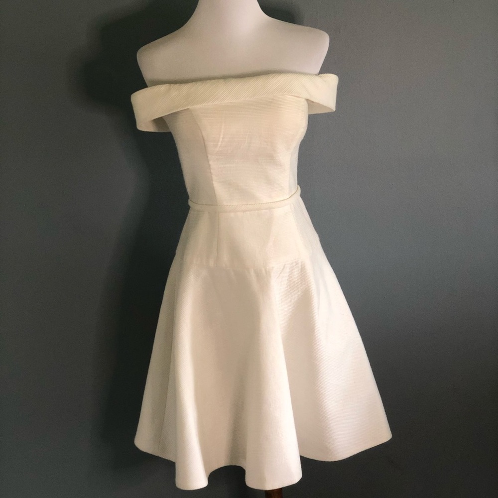 White cocktail dress